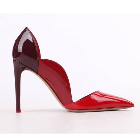 EUC Limited Edition Valentino Garavani Rouge Absolute Red Leather D\'Orsay Pumps main image 3